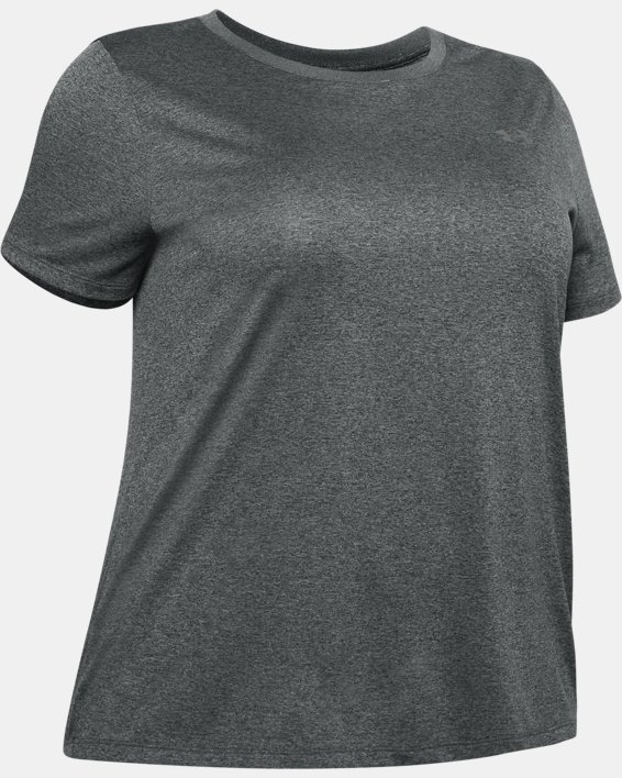 Women's UA Tech™ Short Sleeve, Gray, pdpMainDesktop image number 6
